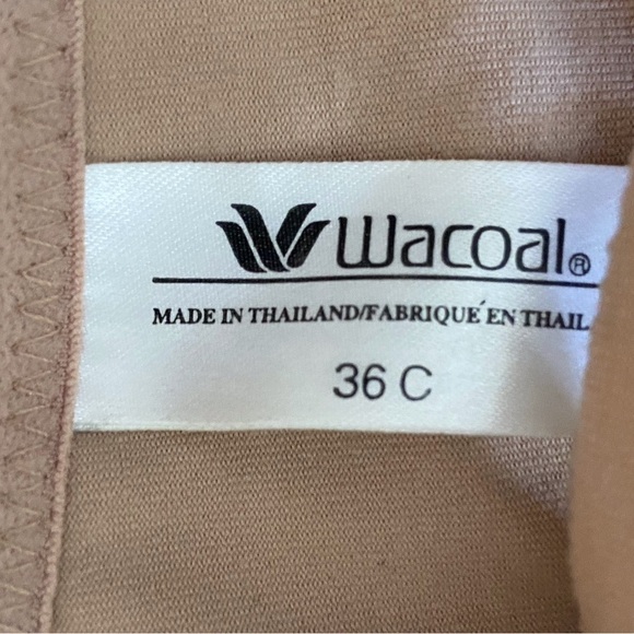 Wacoal nude tee shirt bra size 36C new no tag , front closer - Picture 2 of 4